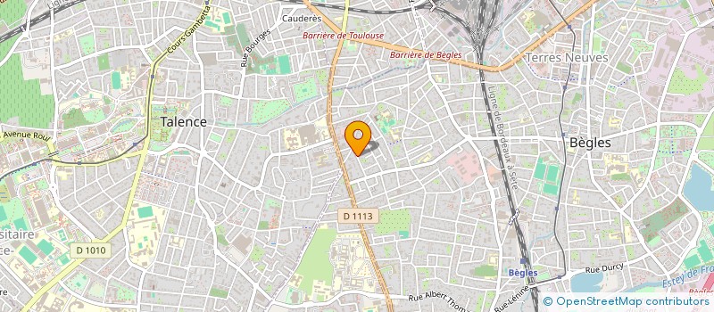 localisation de l'entreprise SCI IMMODI à BEGLES