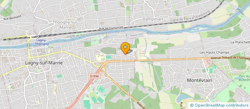 localisation de l'entreprise SCI IMMODODIE  LAGNY-SUR-MARNE