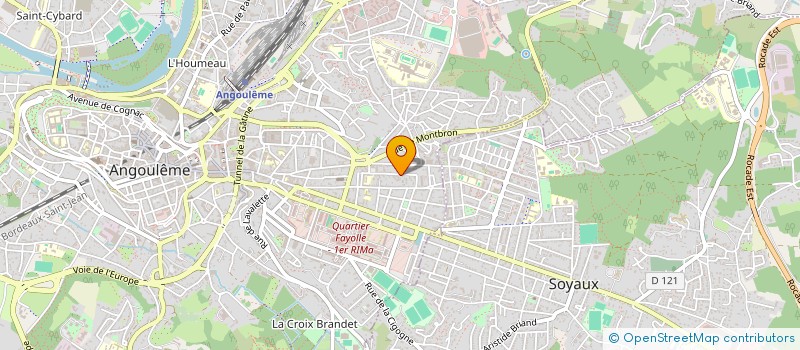 localisation de l'entreprise SCI IMMODONTO à ANGOULEME