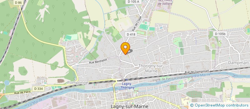 localisation de l'entreprise SCI IMMODS  LAGNY-SUR-MARNE