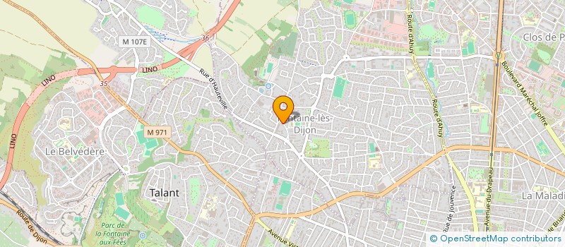 localisation de l'entreprise SCI IMMOFA  FONTAINE-LES-DIJON