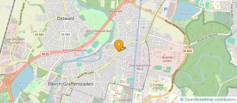 localisation de l'entreprise SCI IMMOFAK  ILLKIRCH-GRAFFENSTADEN
