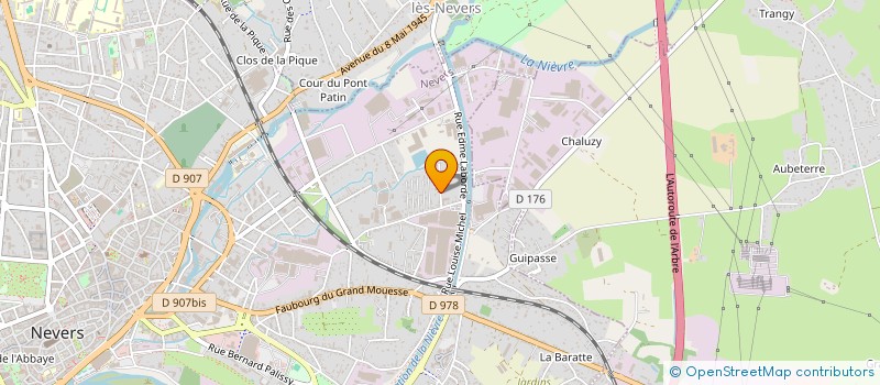localisation de l'entreprise SCI IMMOFAN 58 à NEVERS