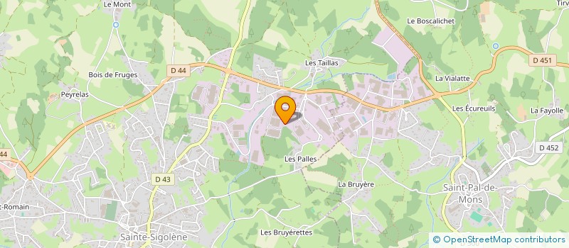localisation de l'entreprise SCI IMMOFARGET à SAINTE-SIGOLENE