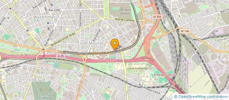 localisation de l'entreprise SCI IMMOFER à LILLE