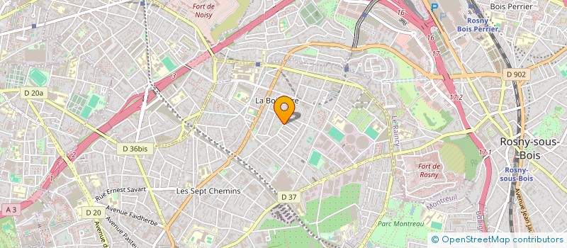 localisation de l'entreprise SCI IMMOFILS à MONTREUIL