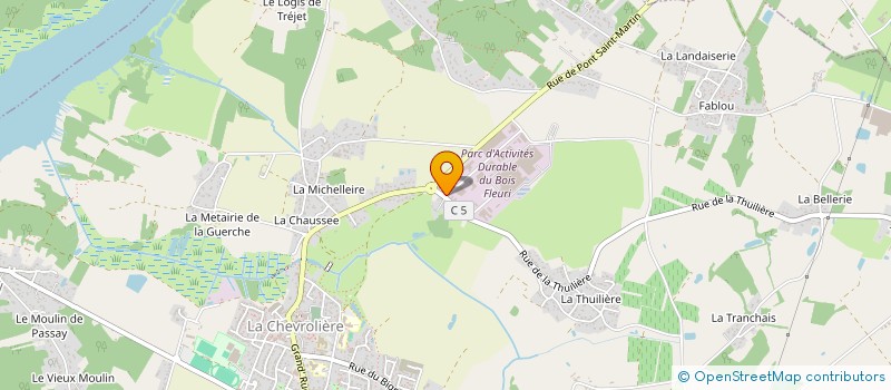 localisation de l'entreprise SCI IMMOFLEURI  LA CHEVROLIERE