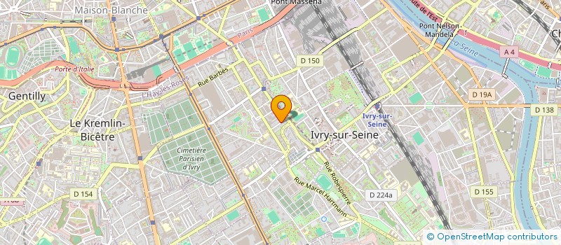 localisation de l'entreprise SCI IMMOFLEX  IVRY-SUR-SEINE