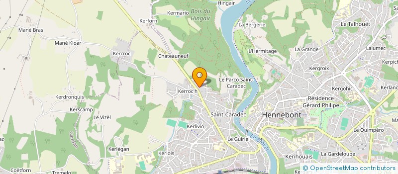 localisation de l'entreprise SCI IMMOFLI  HENNEBONT