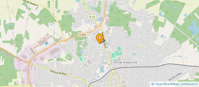 localisation de l'entreprise SCI IMMOFO  ROMORANTIN-LANTHENAY