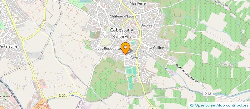 localisation de l'entreprise SCI IMMOFOCH  CABESTANY