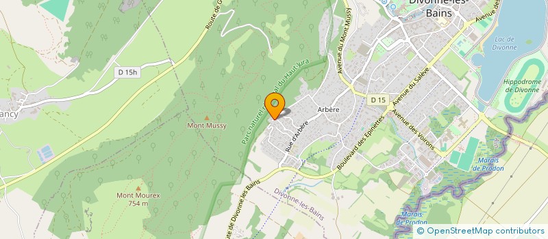 localisation de l'entreprise SCI IMMOGEN01 à DIVONNE-LES-BAINS