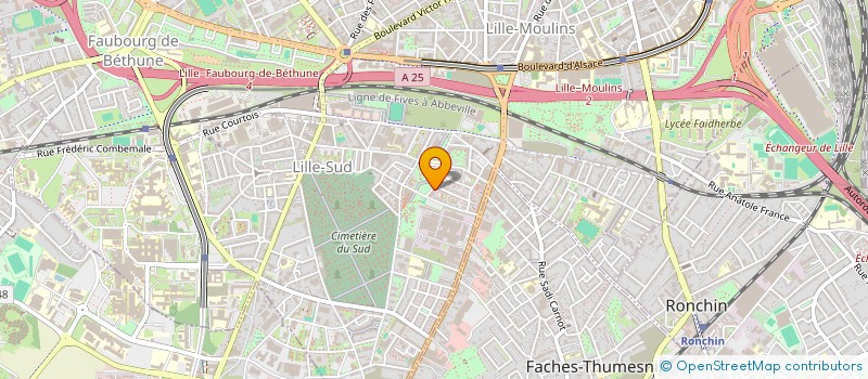 localisation de l'entreprise SCI IMMOJURIS à LILLE
