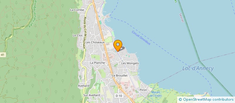 localisation de l'entreprise SCI IMMOK  SEVRIER