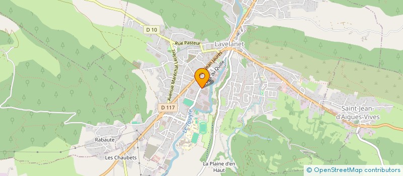 localisation de l'entreprise SCI IMMOLAB à LAVELANET