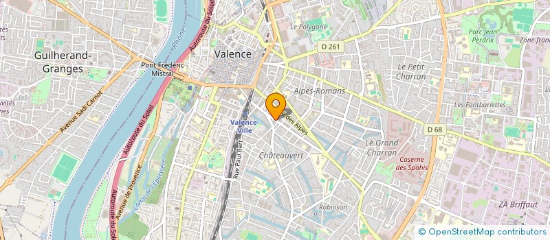 localisation de l'entreprise SCI IMMOLAC à VALENCE