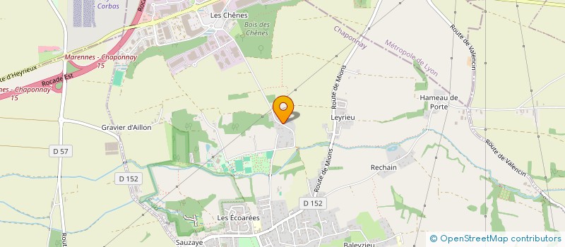 localisation de l'entreprise SCI IMMOLEASE  CHAPONNAY