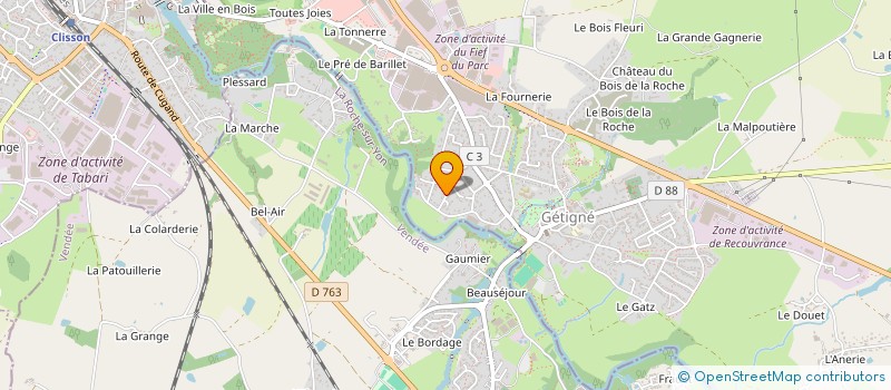 localisation de l'entreprise SCI IMMOLEFEBVRE  GETIGNE