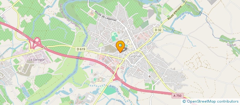 localisation de l'entreprise SCI IMMOLIVIER  GIGNAC