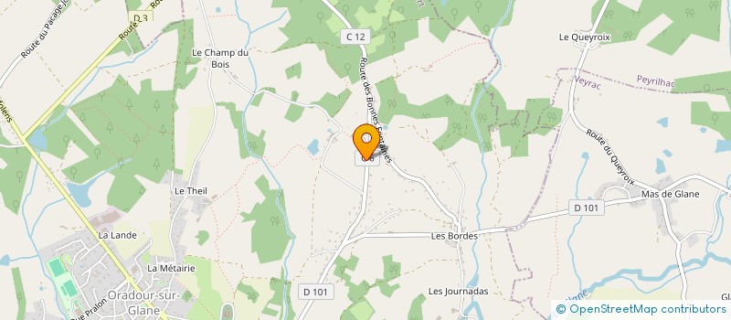 localisation de l'entreprise SCI IMMOLIVIER à ORADOUR-SUR-GLANE