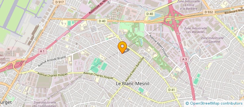 localisation de l'entreprise SCI IMMOLOBO 93 à LE BLANC-MESNIL