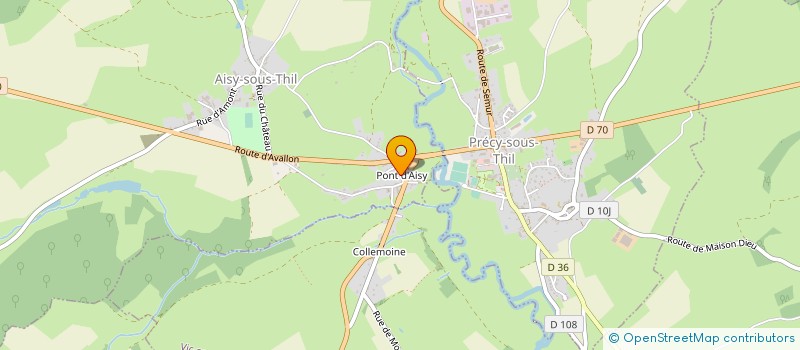 localisation de l'entreprise SCI IMMOLOISIRS  AISY-SOUS-THIL