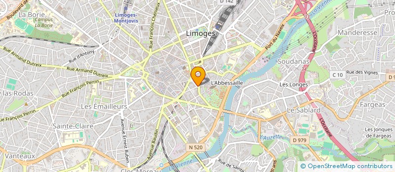localisation de l'entreprise SCI IMMOMAIL à LIMOGES