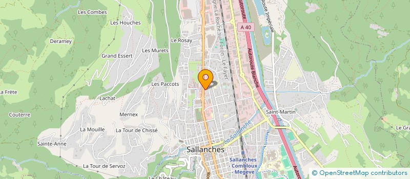 localisation de l'entreprise SCI IMMOMANIAC à SALLANCHES