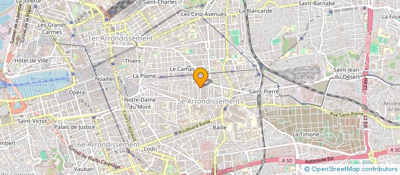 localisation de l'entreprise SCI IMMOMED  MARSEILLE