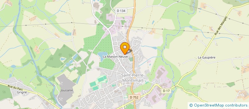 localisation de l'entreprise SCI IMMONELFLO à MONTREVAULT-SUR-EVRE