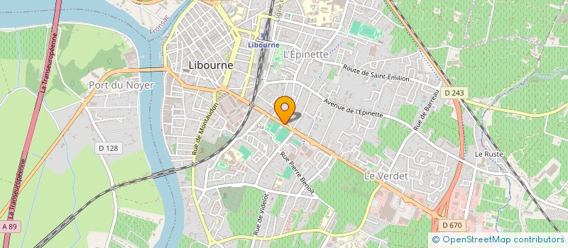 localisation de l'entreprise SCI IMMOPEN  LIBOURNE