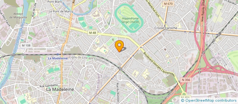 localisation de l'entreprise SCI IMMOPLAN à MARCQ-EN-BAROEUL