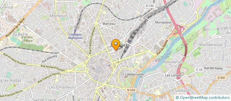 localisation de l'entreprise SCI IMMOPLAY à LIMOGES