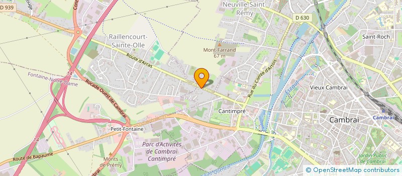 localisation de l'entreprise SCI IMMOPRO  CAMBRAI