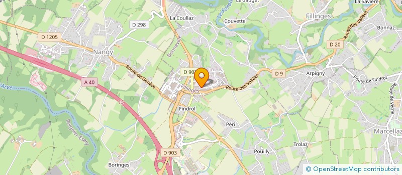 localisation de l'entreprise SCI IMMOPRO GUYOT  FILLINGES