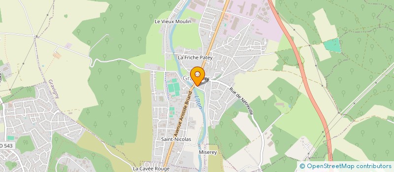 localisation de l'entreprise SCI IMMOPROD à GRAVIGNY