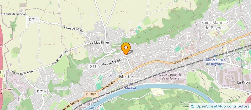 localisation de l'entreprise SCI IMMOPROVINCE à MIRIBEL