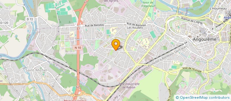 localisation de l'entreprise SCI IMMOPTIQUE à ANGOULEME