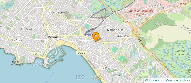 localisation de l'entreprise SCI IMMORC  ROYAN