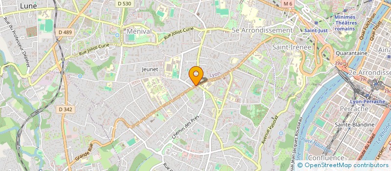 localisation de l'entreprise SCI IMMOREN  LYON