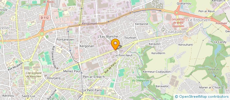 localisation de l'entreprise SCI IMMOROBENTO  BREST