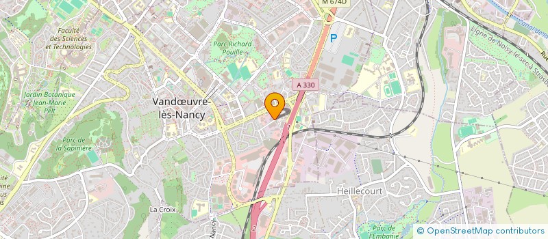 localisation de l'entreprise SCI IMMORVAULT  VANDUVRE-LES-NANCY