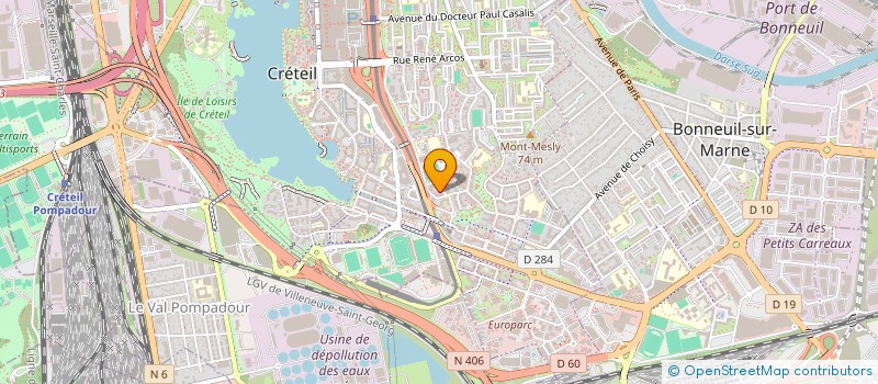 localisation de l'entreprise SCI IMMOSCADA à CRETEIL