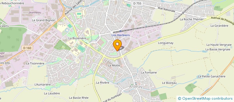 localisation de l'entreprise SCI IMMOSEVREHERBIERS à LES HERBIERS