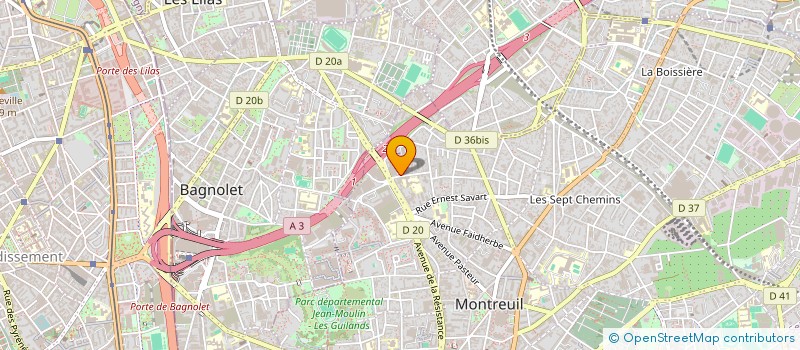 localisation de l'entreprise SCI IMMOSTAR à MONTREUIL