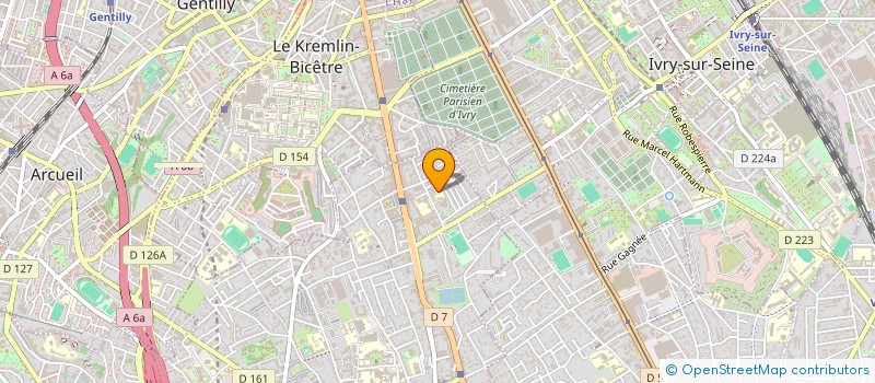 localisation de l'entreprise SCI IMMOTEC à VILLEJUIF