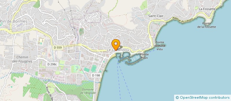 localisation de l'entreprise SCI IMMOTECH à LE LAVANDOU