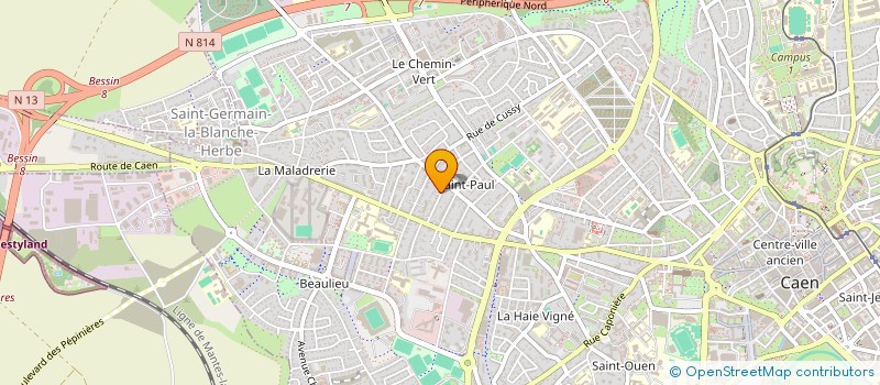 localisation de l'entreprise SCI IMMOTEN  CAEN