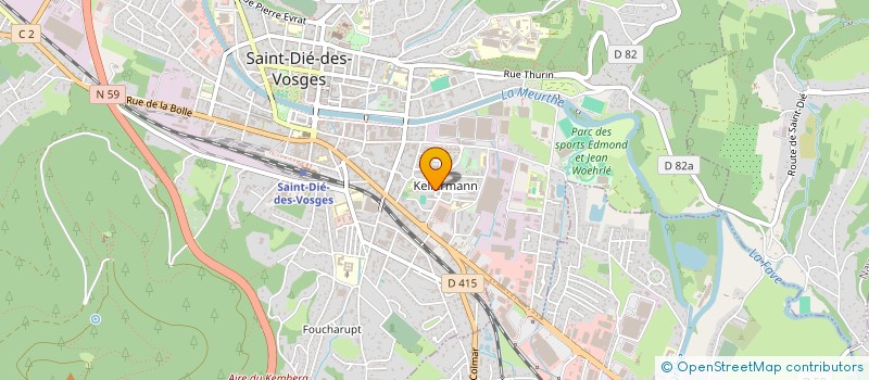 localisation de l'entreprise SCI IMMOTEP à SAINT-DIE-DES-VOSGES