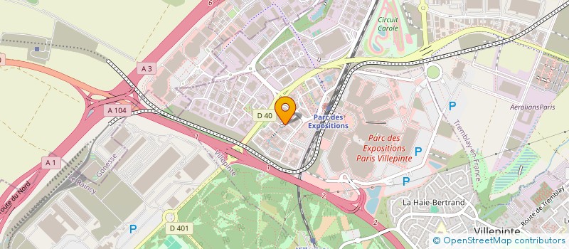localisation de l'entreprise SCI IMMOTEP à VILLEPINTE
